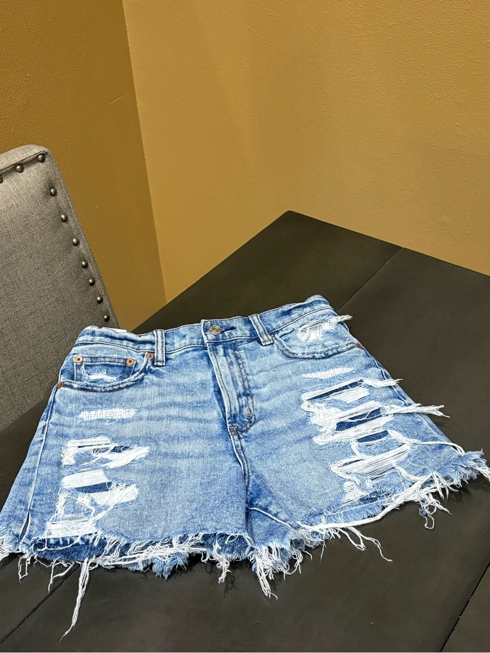 American Eagle Distressed Denim Shorts